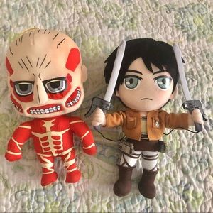 attack on titan plushies eren yeager plush anime